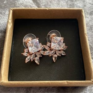 Rose gold earrings